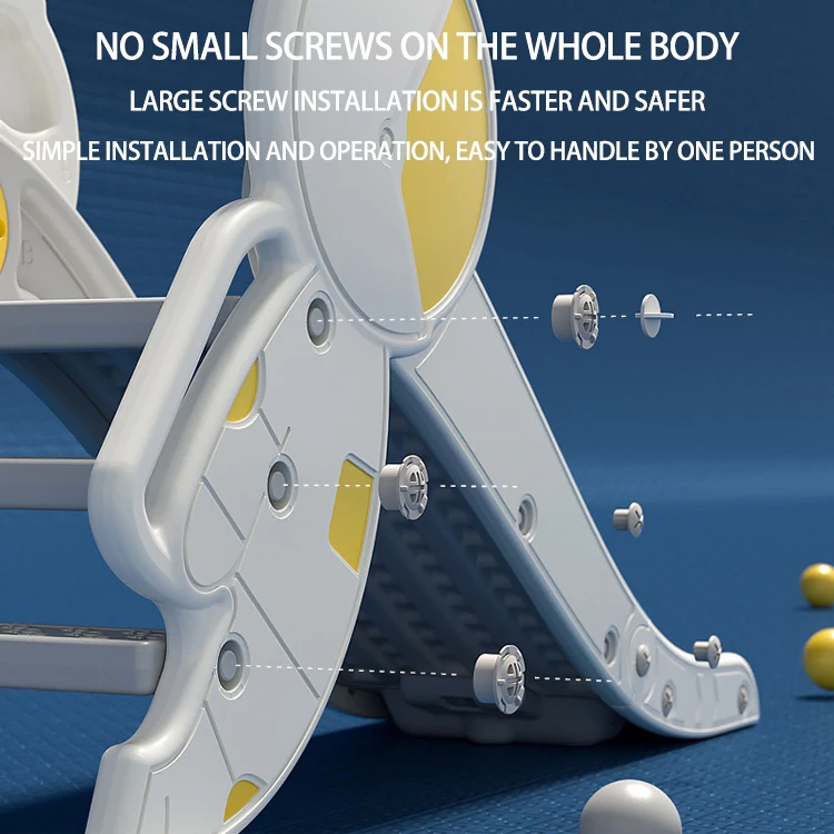 Children New Style Indoor Playground Baby Hot Sell Multifunctional Toys Cheap Colorful Plastic Swing Slide Kids Set