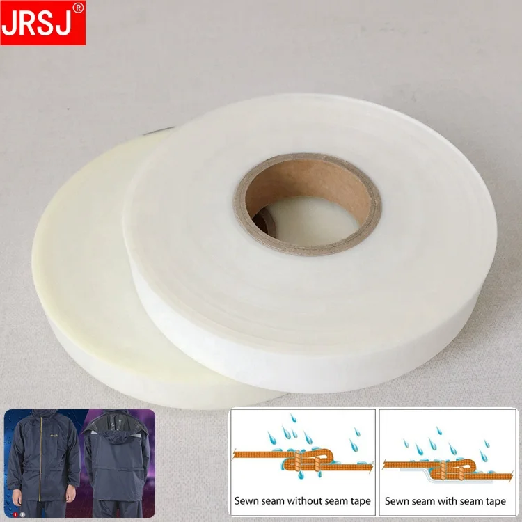 China factory 0.08mm 0.10mm 0.12mm transparent pu waterproof hot melt seam sealing tape for raincoats