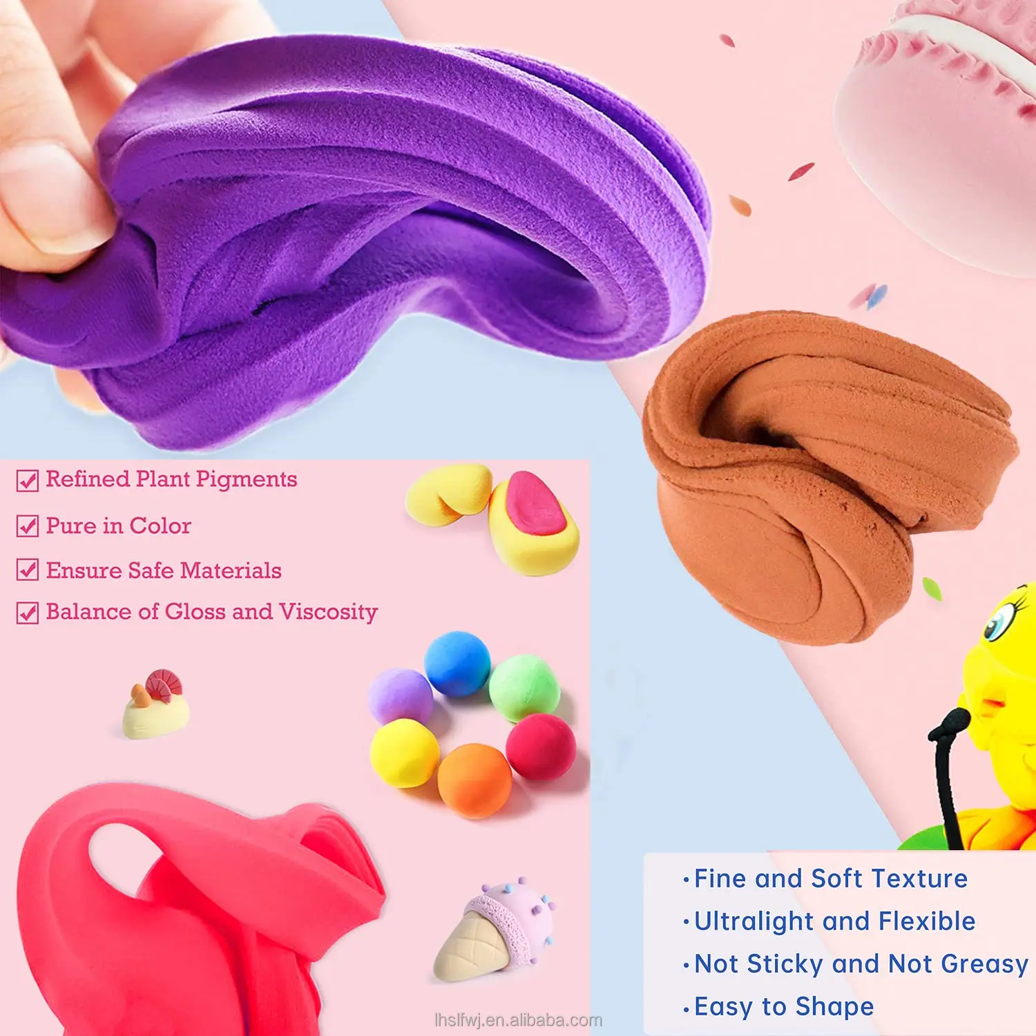 Diy 12 24 36 color Non-toxic Plasticine Children Toys Polymer Air Dry Clay Super Light Educational Play dough Clay/
