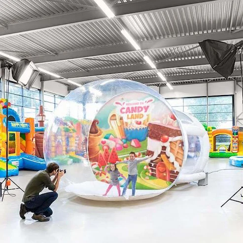 Outdoor Kids Party New Year Christmas Inflatable Balloon Bubble House Transparent Clear Igloo Dome Tent Inflatable bubble Tent