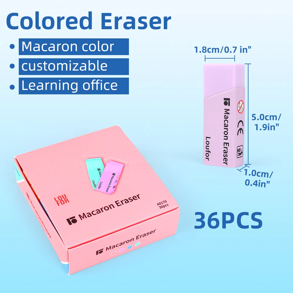 Promotional 2B Eraser Soft Eraser Student Large Size Stationery for Office and School