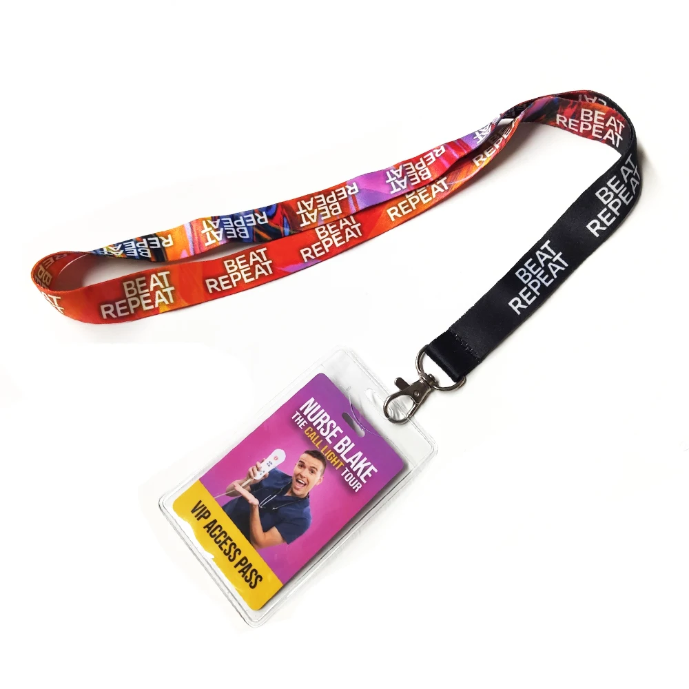 Wholesale Customization Neck strap ID Card Holder polyester Lanyard with ID Card Holder