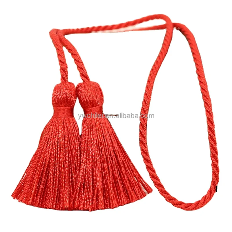 Curtain Tieback Rope Buckle Strap Tassels
