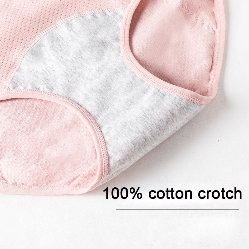 Teens Cotton Menstrual Period Panties Girls Heavy Flow Leak Proof Hipster  Women Postpartum Briefs