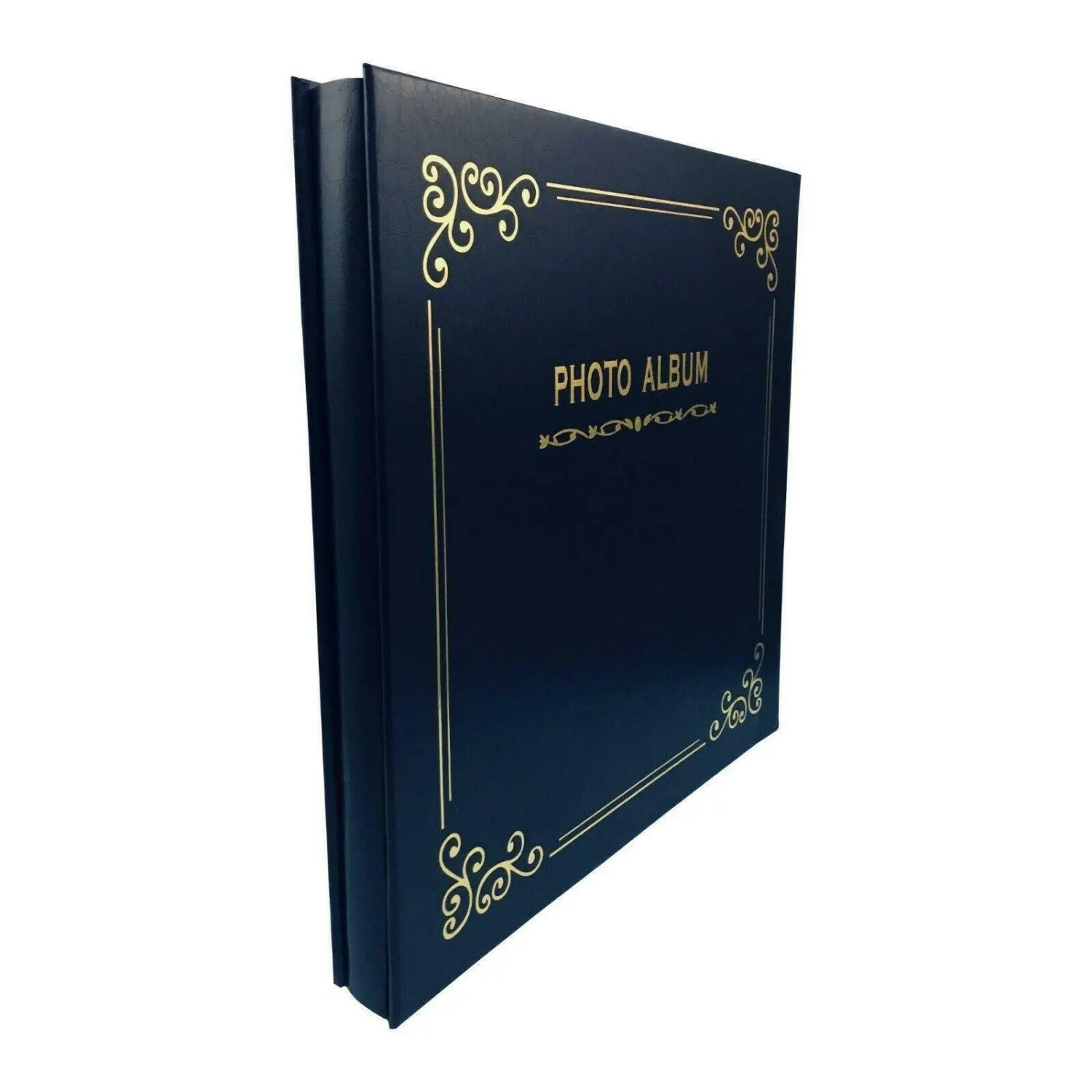 Custom Printing Luxury Large Size Picture Up To A4 Pu Leather Cover Self Adhesive Photo Album Book Printing