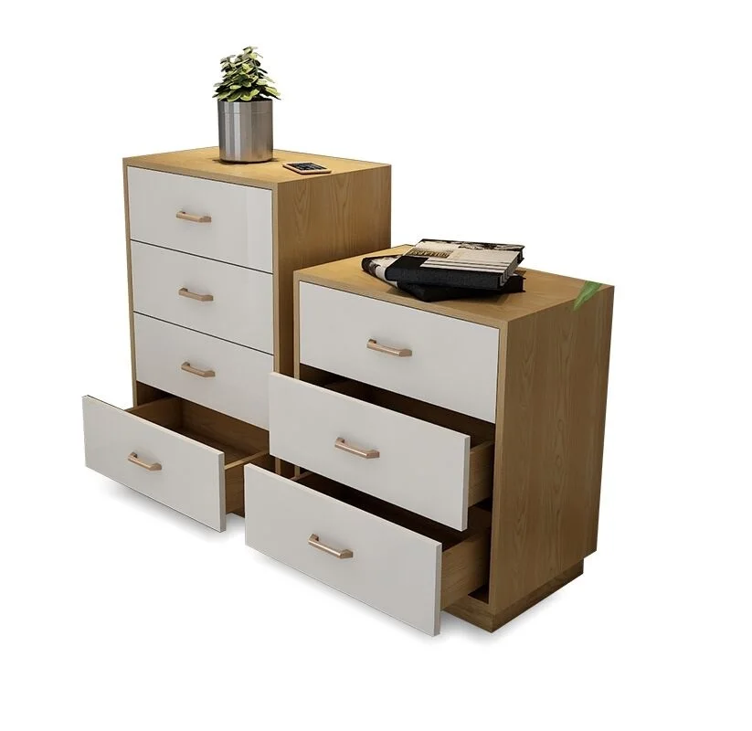 Promotional top quality wooden bedroom furniture white chest of drawers
