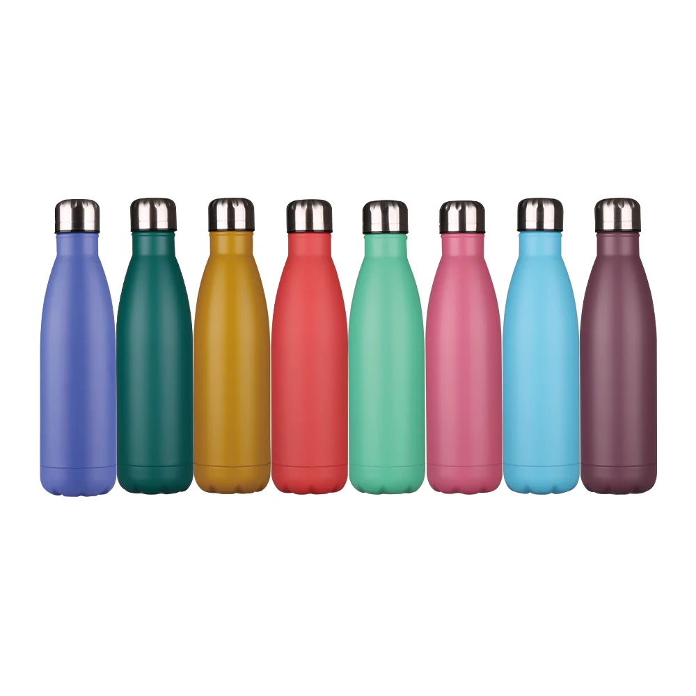 17oz Stainless Steel Insulated Water Bottle BPA Free Eco-friendly Double Wall Vacuum  Flask Sports Leakproof Water Tumbler