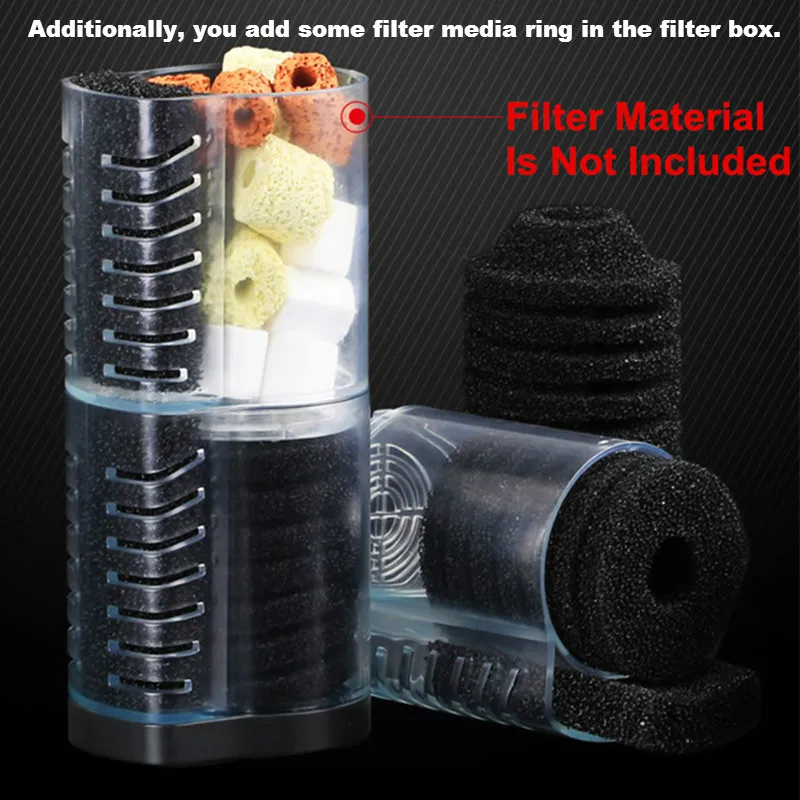 3 In 1 Submersible Aquarium Filter Silent Sunsun Fish Tank Water Pump Internal Filter Wave Maker Sponge Filter Air Pump