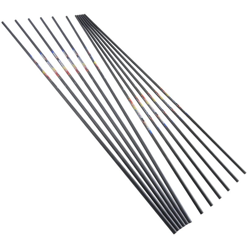 ID 6.2mm Pure Carbon Arrow Bow and Arrow Shaft Archery Equipment for Compound Recurve Bow Hunting Accessories