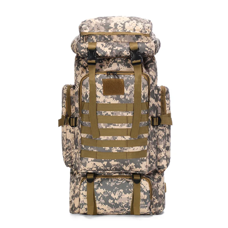 Survival Tool Bag Tactical Backpack Camo Outdoor Camping Hunting Hiking Waterproof Soft Camouflage Strap Unisex