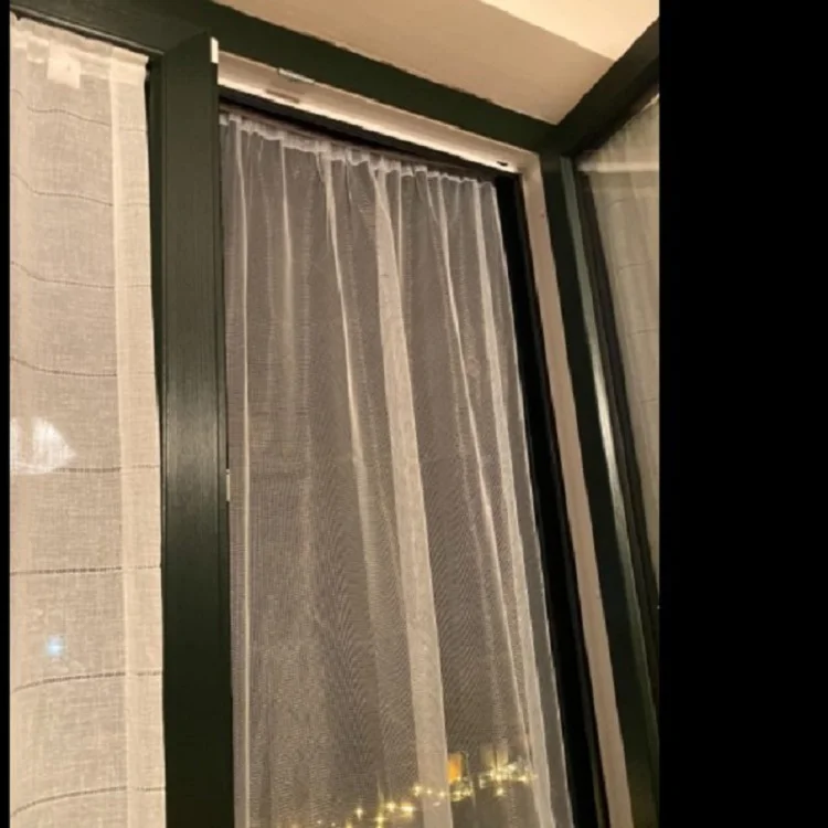 150X250cm Zanzariera Con Anelli Porta Finestra Da Esterno Balcone Tinta Unita Misura Colore Panna