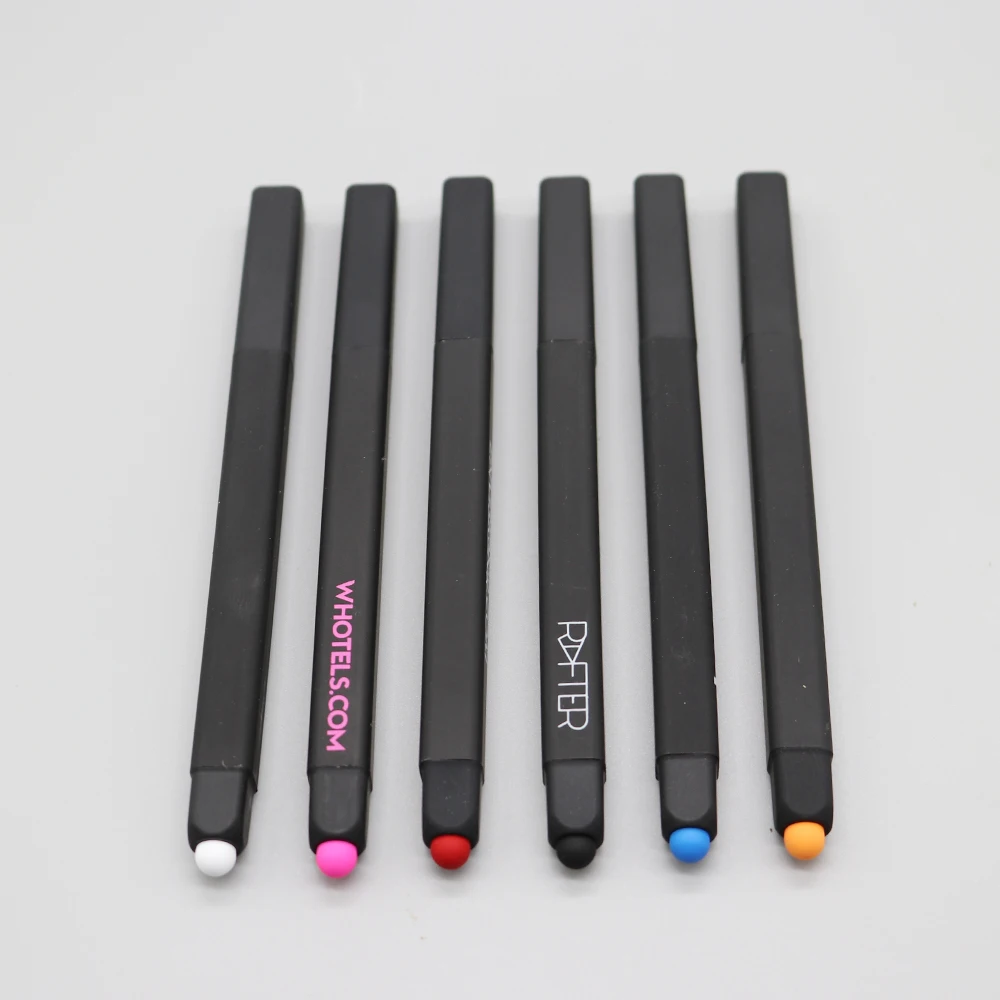 hot sales advertising W hotel square shaped stylus ball pen with custom logo for promotion gift
