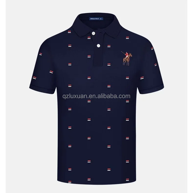 Embroidered Horse Logo Designer Casual Short Sleeve Polo Shirt For Men Ralph 100% Cotton Sport Golf Lauren Men Under Polo Shirt