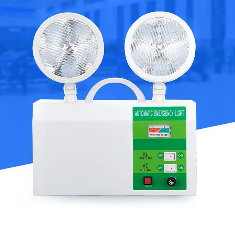  Best price hotel wall with two head battery emergency light portable led rechargable