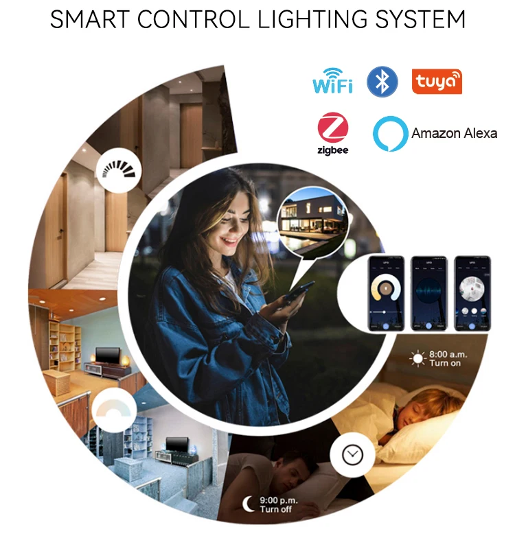 24V DC Magnetic Track Light 10W 2700K-6500K Smart Control Lighting System 20mm 24V DC Track Light