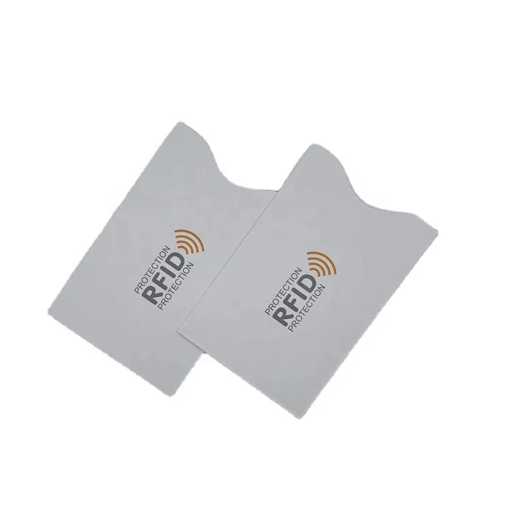 Пользовательский Печатный RFID бумажный блокирующий рукав для защиты кредитной