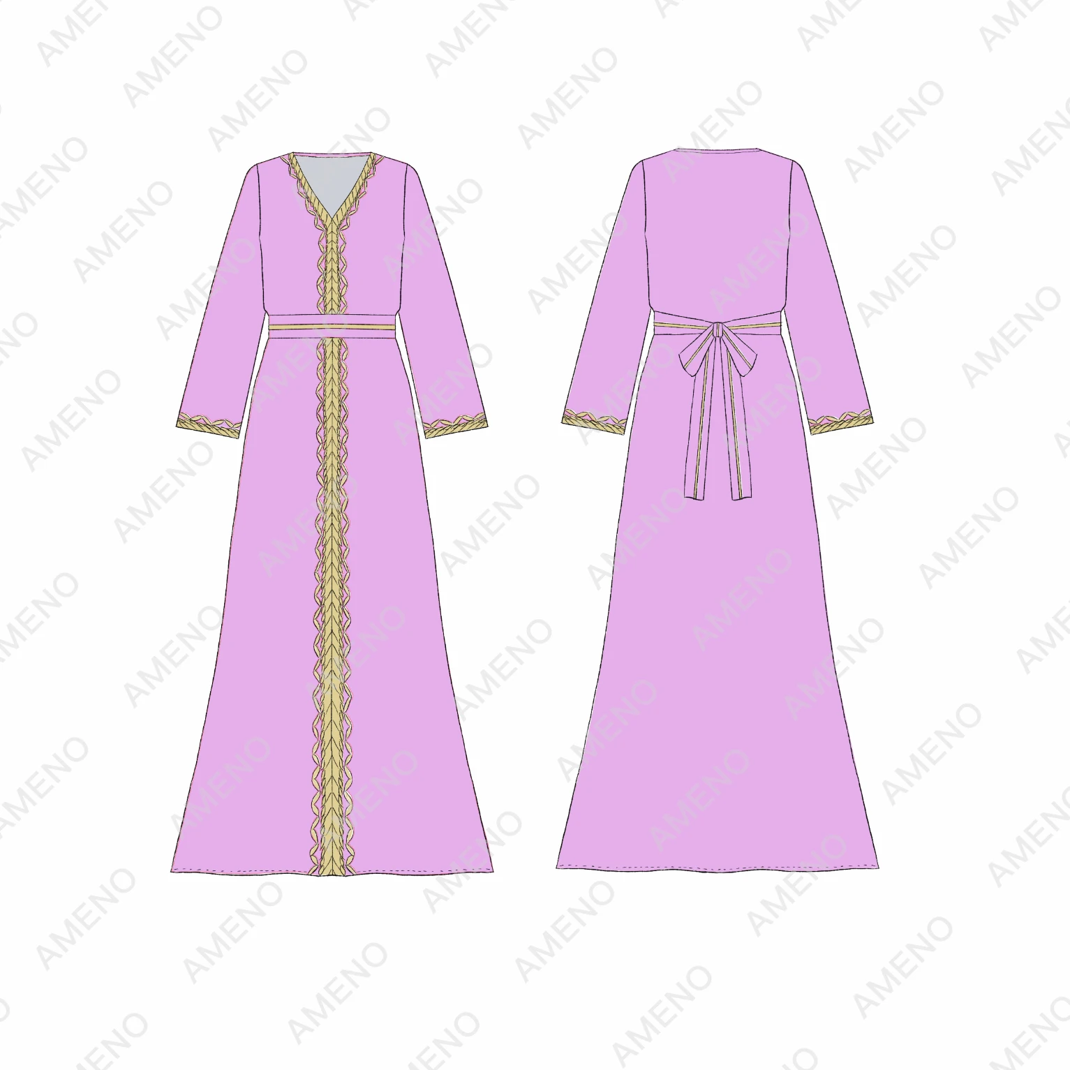 Hot selling diamond muslim middle eastern women belt robe abaya long muslim women dress