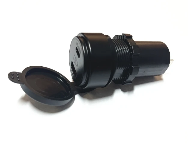 PD100W fast car charger USB+Type-C ports Adapter