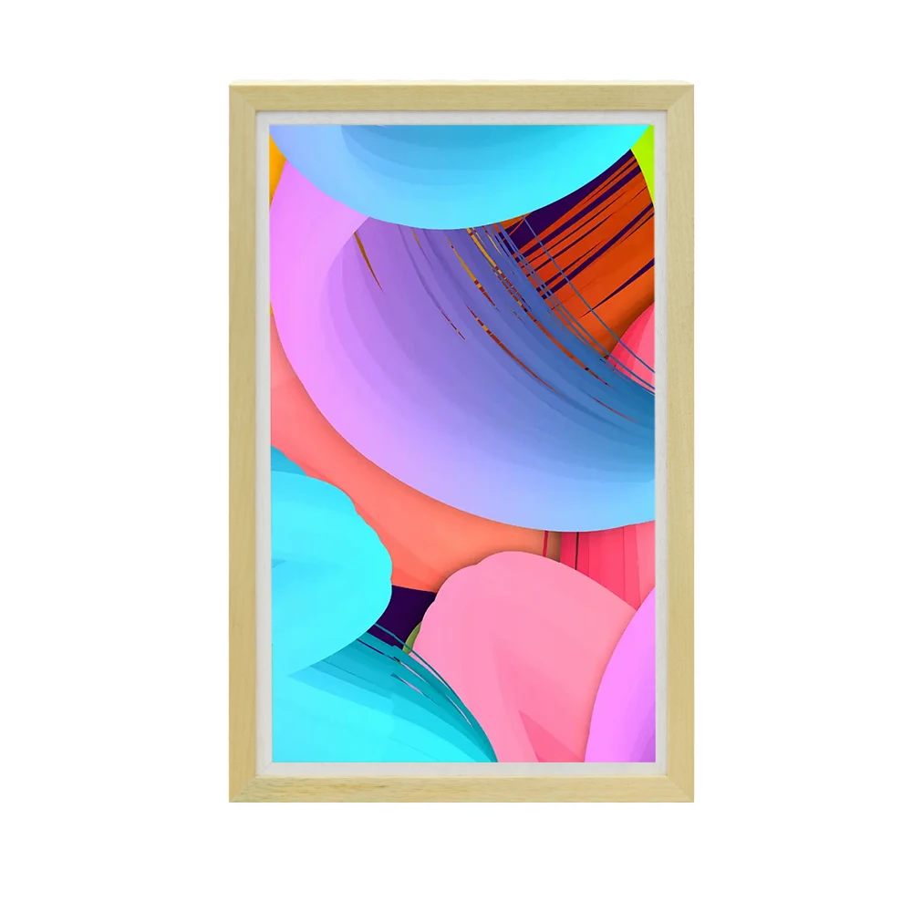 Wall Mounted Nft Display 24 Inch Digital Photo Frame With Family Photo Oil Painting Picture Video Playback Function