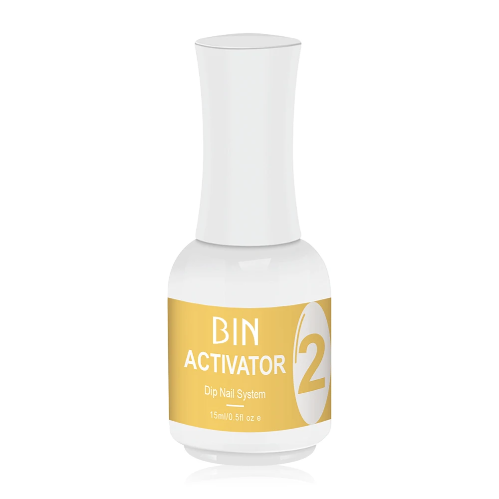 BIN Hot-Selling Nail Dipping Powder Liquid for Nails System Base Brush Activator Top Coat Saver Set