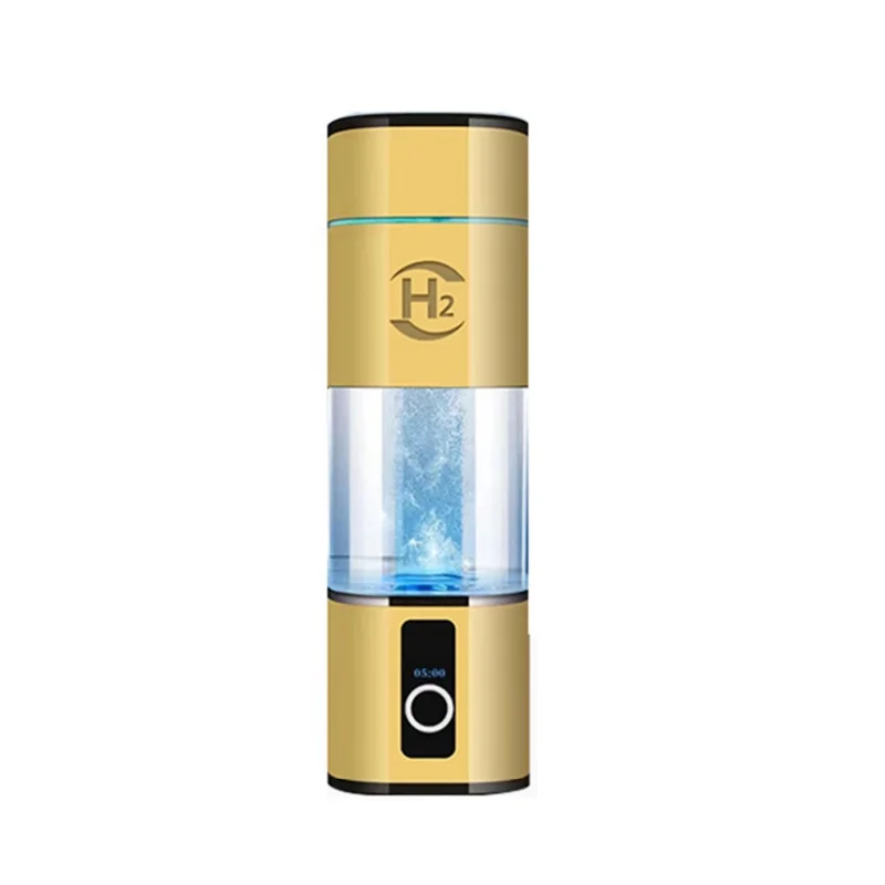 Proton Exchange Membrane Platinum Titanium Electrode 280ml Hydrogen Water Bottle Generator 5000 Ppb
