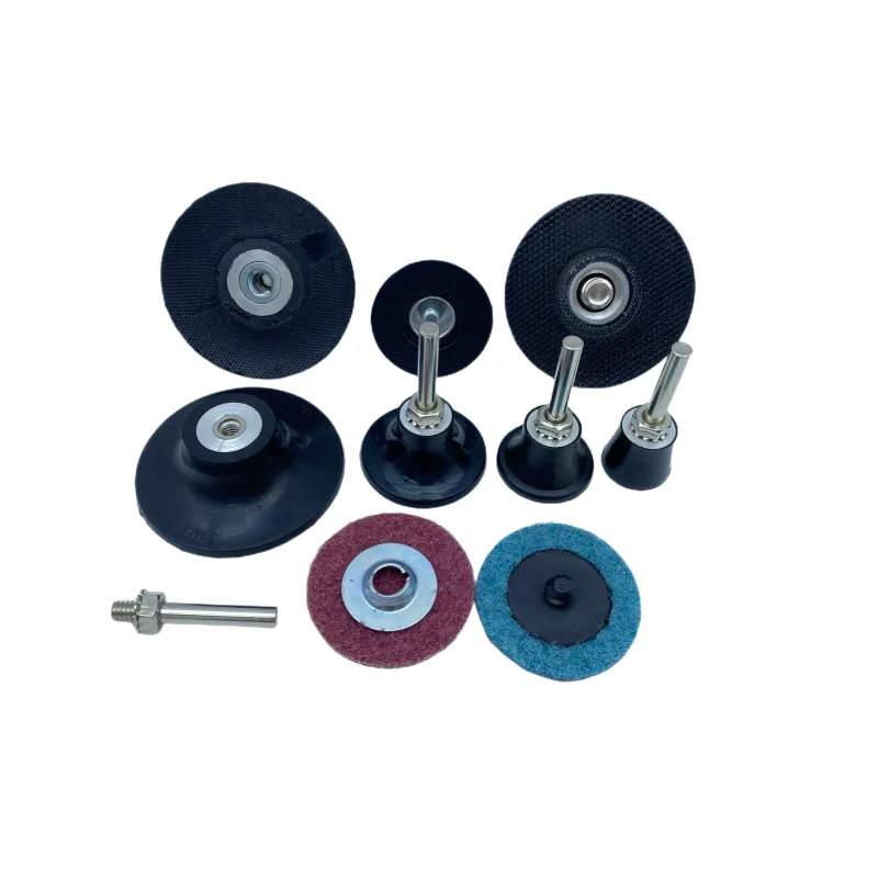 1/1.5/2/3 Inch Roll Holder Rubber Sanding Pads Roll Lock Disc Rubber Buffing Pad with Long Rod Polishing