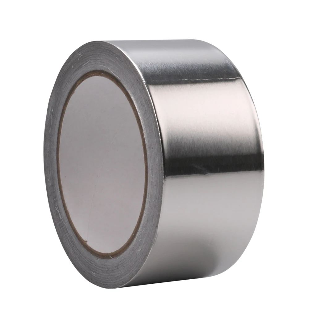 48mmx50M Silver Color Acrylic Adhesive Coated Heat Resistance Aluminum Foil Tape