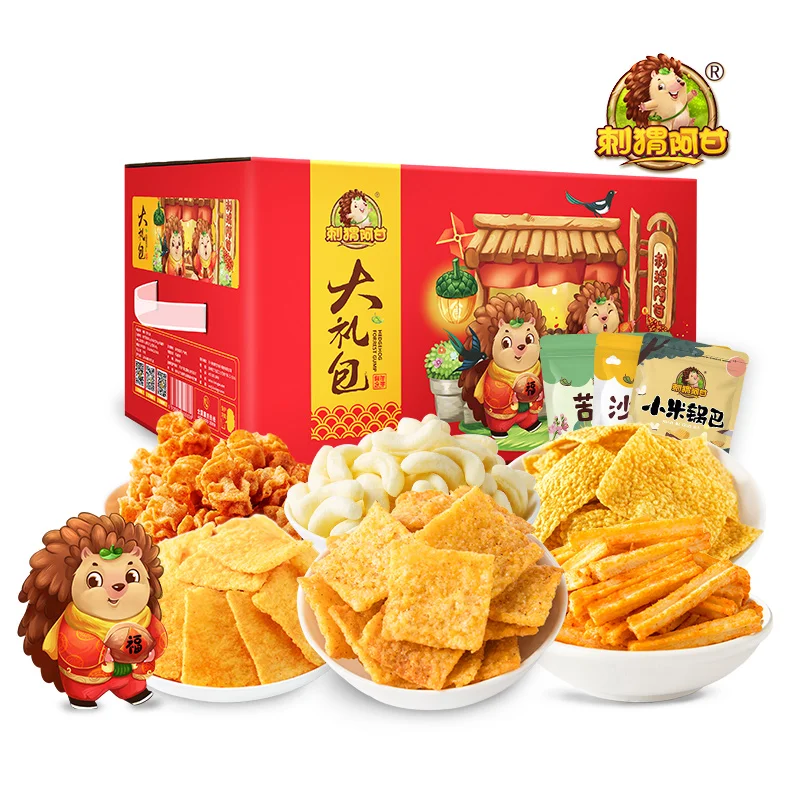 
Leisure food Snacks Gift Box 715 g Specialty Chinese classic red gift box Chips with ISO standard supply OEM and ODM 