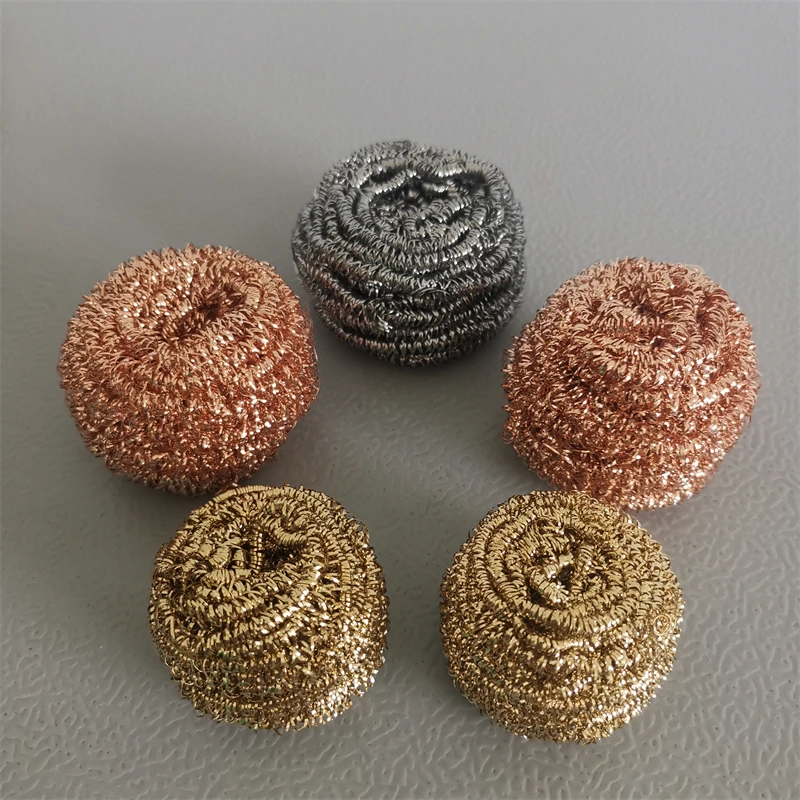 Heavy Duty household Steel Wool Scrubber Stainless Scouring Pad  Metal Scour Sponge Kitchen Cleaning