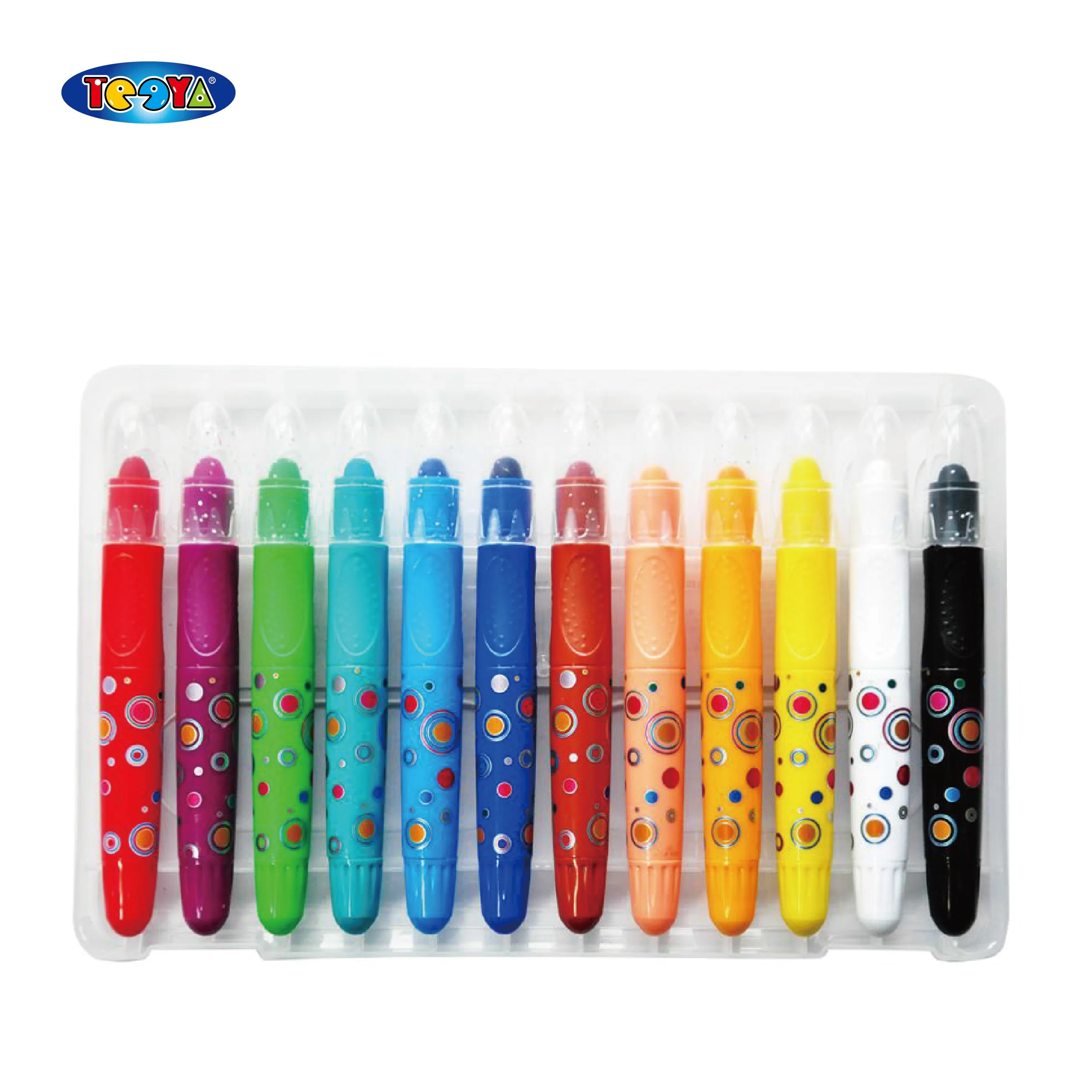 12 COLOR SILKY CRAYON SET IN PP BOX