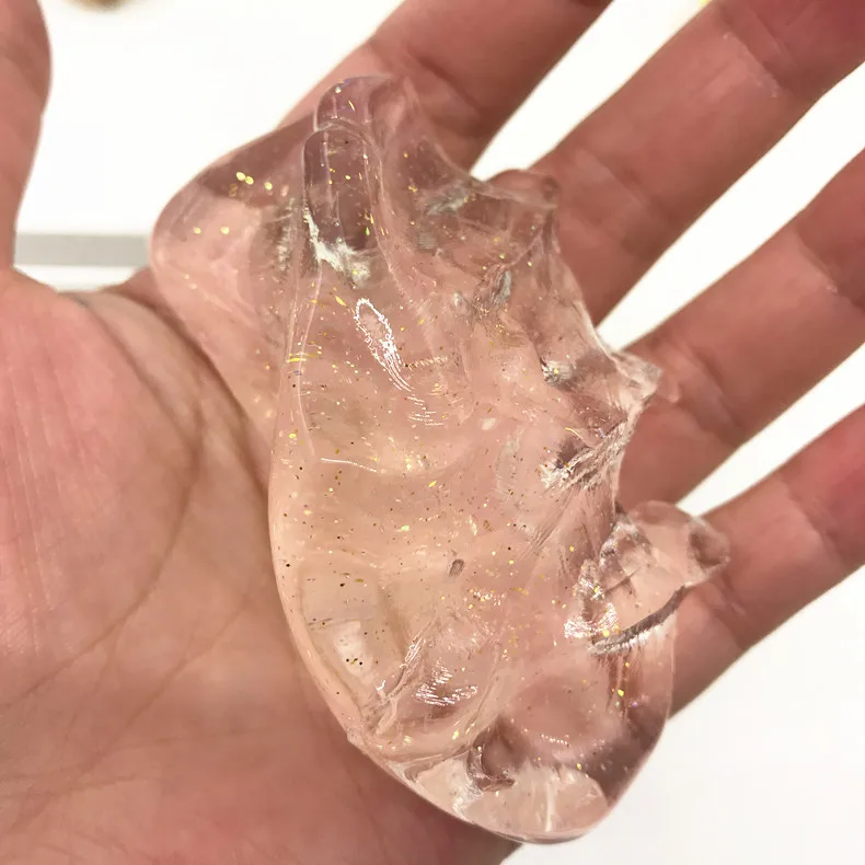 Crystal Soda Slime Putty Cute cans of clay colors mud DIY transparent jelly Soft Magic Clay blowing bubbles Slime Toy