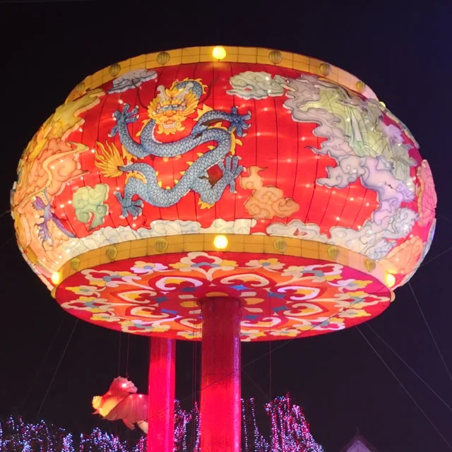 Large Outdoor Decorative Chinese Dragon Lanterns For Sale