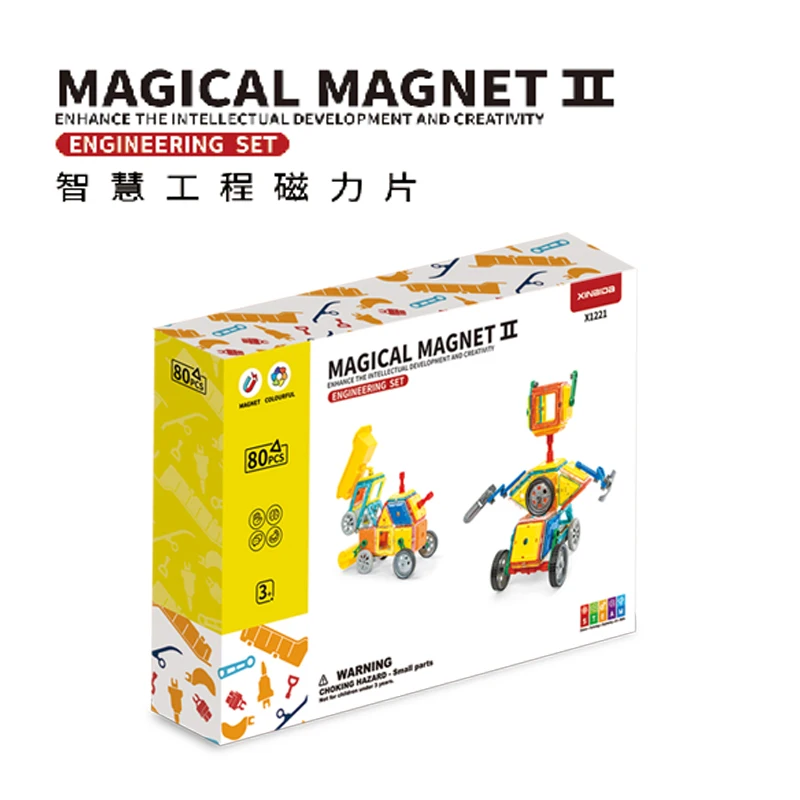 STEM Educational Construction Kit 3D car and auto Magnetic Toys Magnetic Stem Toys Birthday Gift