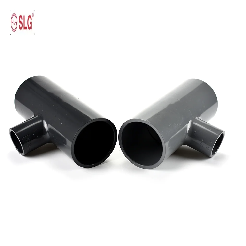 Superior quality water supply pipe fittings pvc reducing tee with wholesale price