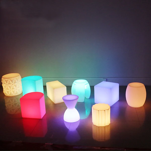 Современная Мода Красочный RGB светодиодный кальян гостиная мебель журнальный
