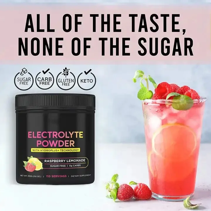 OEM Keto Electrolytes Powder No Sugar Increased Muscle recovery Healthy Energy Levels Electrolyte Manganese Powder