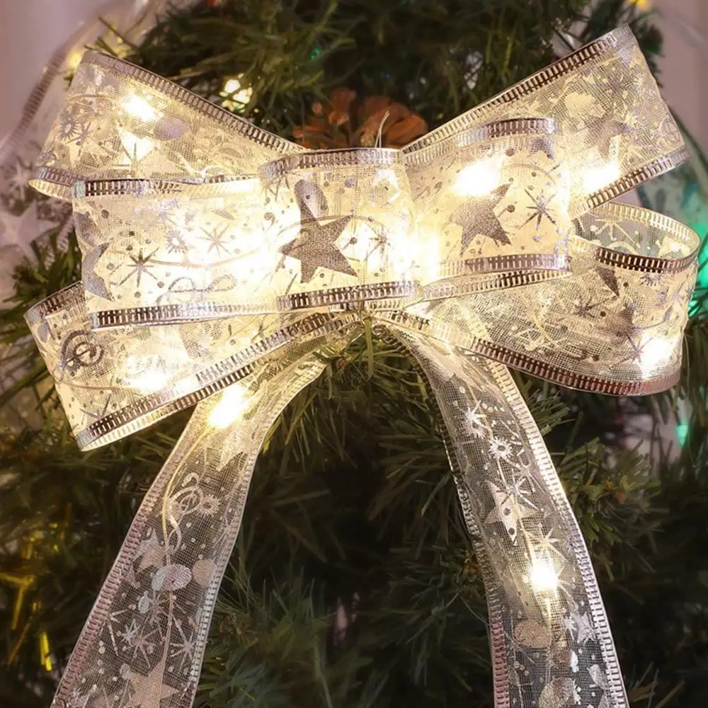 DAMAI 1-10M Battery Operated Plastic Christmas Ribbon LED Light Tape for Xmas Tree Decoration and Gifts