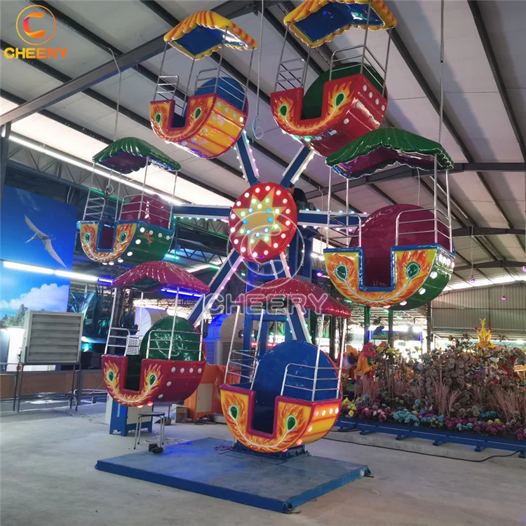 Cheap price kids amusement park rides electric 12 seats 6 cabins small ferris wheel for sale