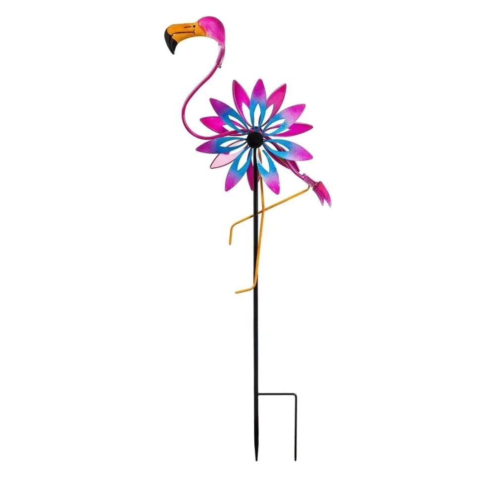 
Iron Flamingo Kinetic Wind Spinner 