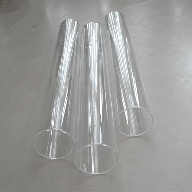 Custom Design 3,3 high tube borosilicate glass transparent tube