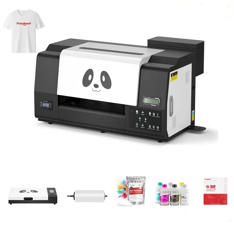 Proclored A3 dtf Inkjet Best DTF Printer Dual Two XP600 Printer Head Fabric Transfer Printing Machine For Woman Man Clothing