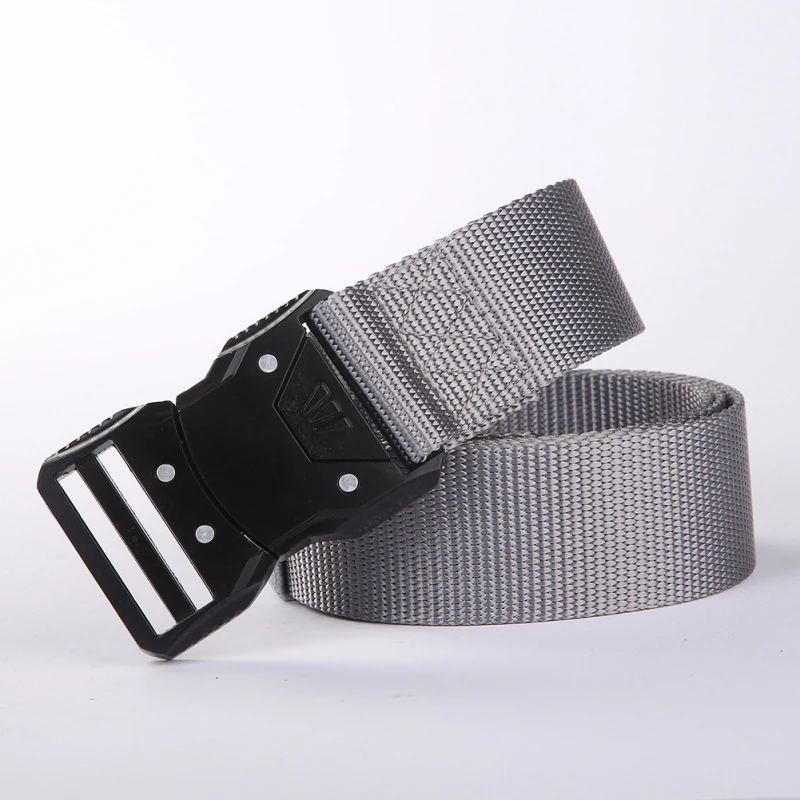 Ремень тактический Мужской, регулируемый боевой ремень с золотой пряжкой, нейлоновый, для занятий спортом, охоты, туризма