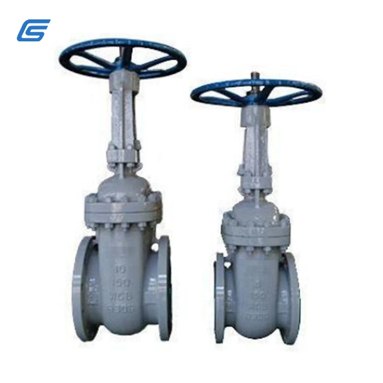 API600 CL300 wcb gate valve 316SS cast iron metal seat gate valve fully open ASME B16.5 worm gear operated gate valve