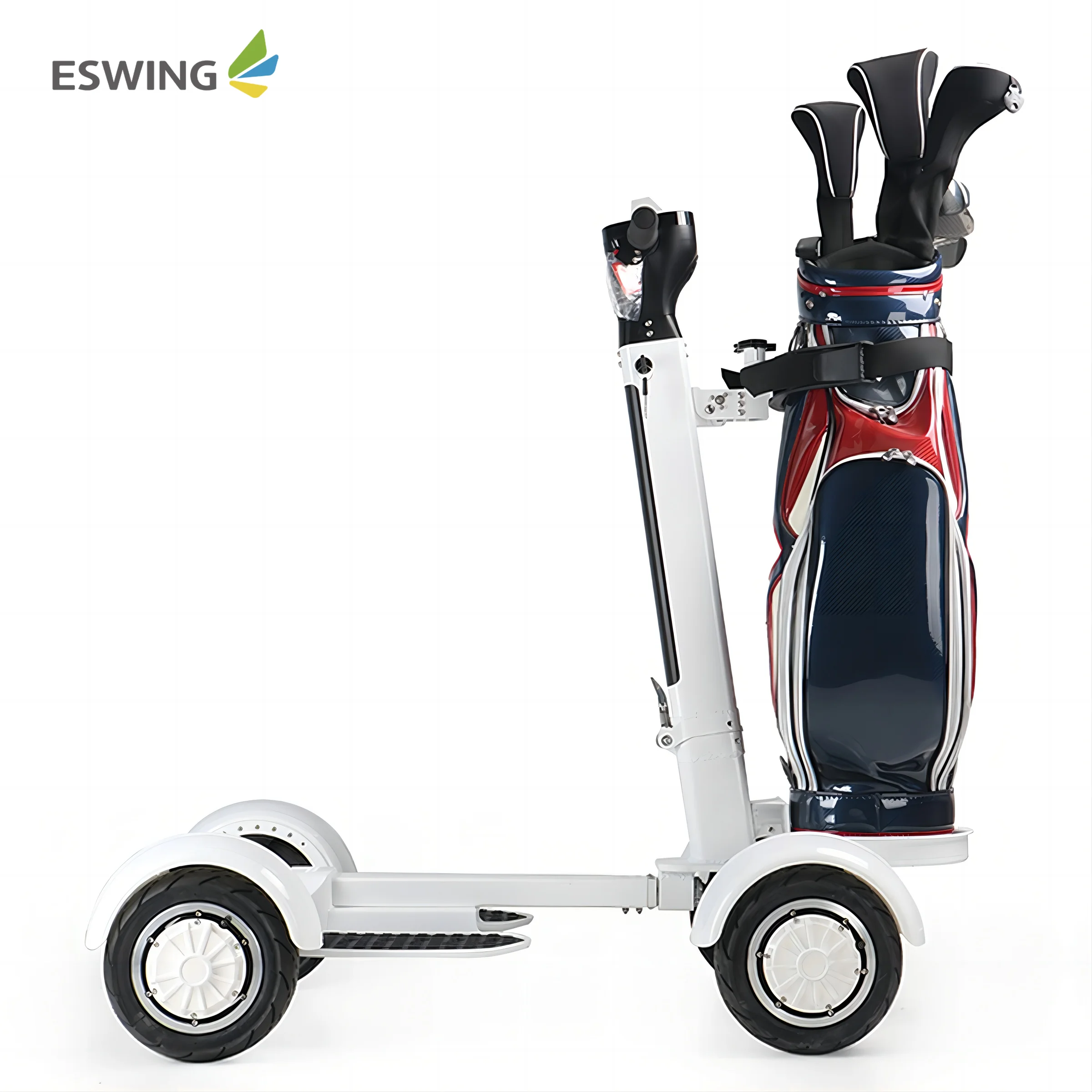 ESWING Wholesale Factory Price Folding Golf Trolley 4 Wheel 2000W Portable Electric Golf Scooter for Sales