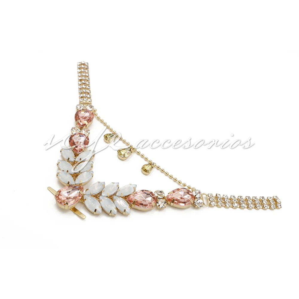 Brasil hot sale rhinestone shoe decoration for summer sandals herrajes para sandalias