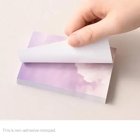 Wholesale Custom School Supplies Coloured Paper Sticky Notes Kraft Paper Memo Pad Small Notes