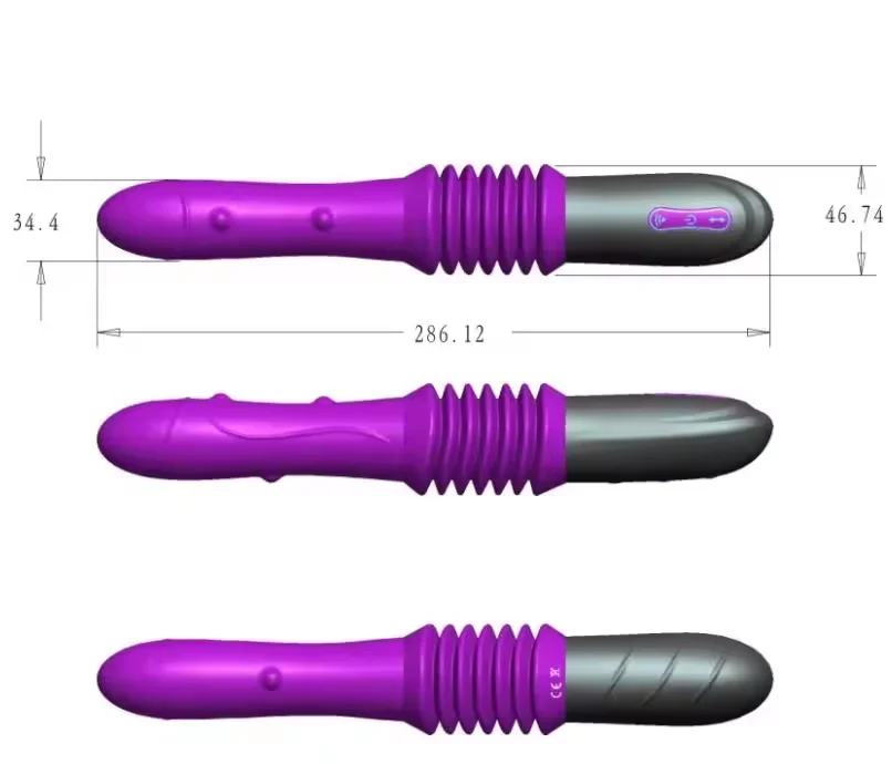 Hot Sale Sex Machine Female Masturbation Pumping Vibrator Automatic Retractable Sex Machines For Women With Dildos Anal Plug
