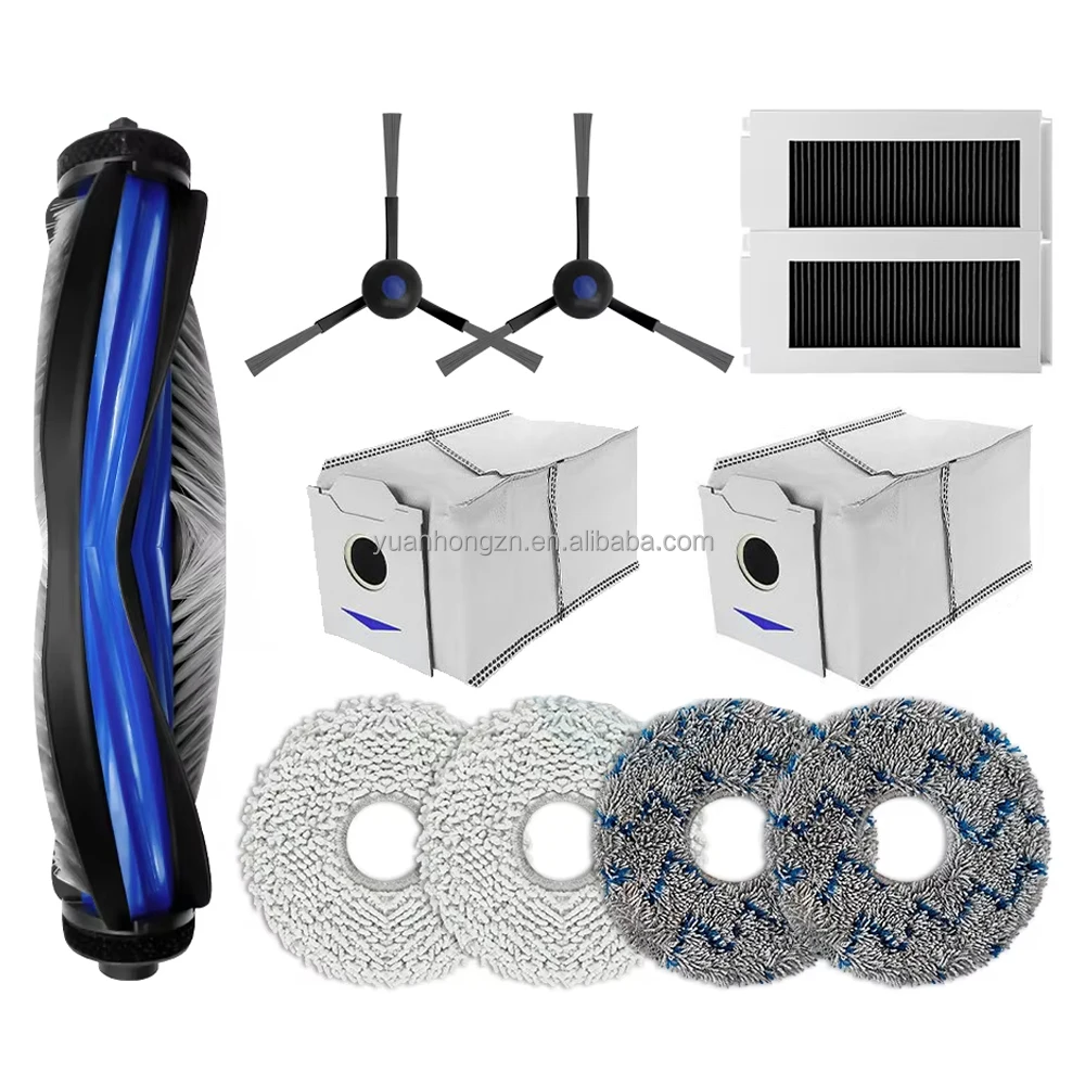 Kit Fit For Ecovacs Debot N30/n30 Pro Robot Vacuum Spare Parts Brush Roller Spin Brush Hepa Filter Mop Pad Dust Bag