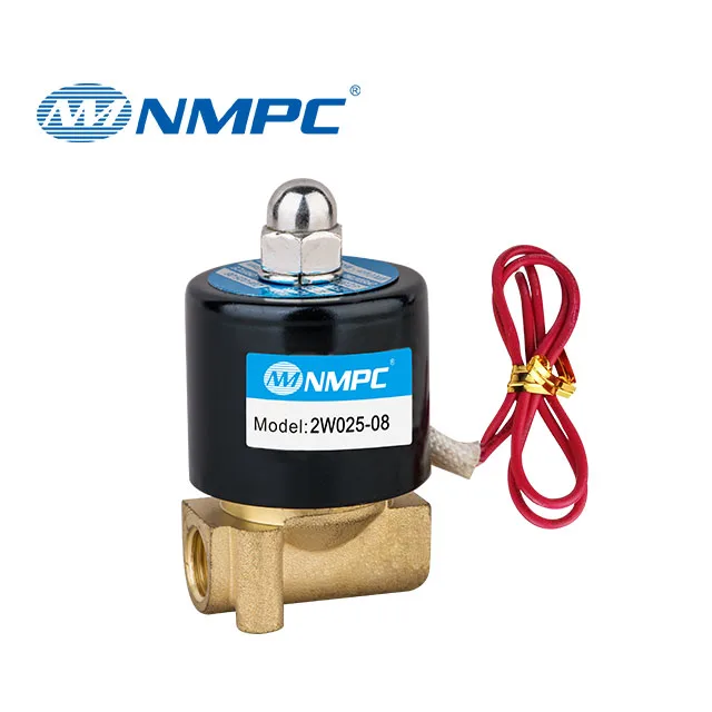 Новый продукт DC 12V 24V AC 220V 2W нормально закрытый латунный Электрический магнитный клапан двухходовой воздушный водяной электромагнитный для воды