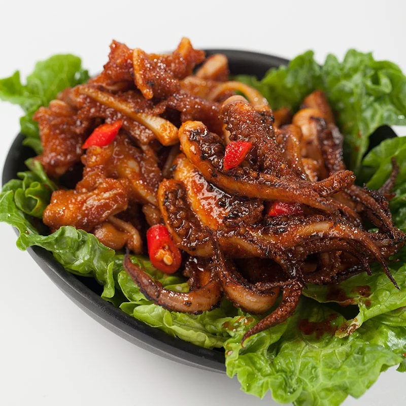 Готовые продукты хрустящий кальмар закуска вкусный сладкий острый вкус